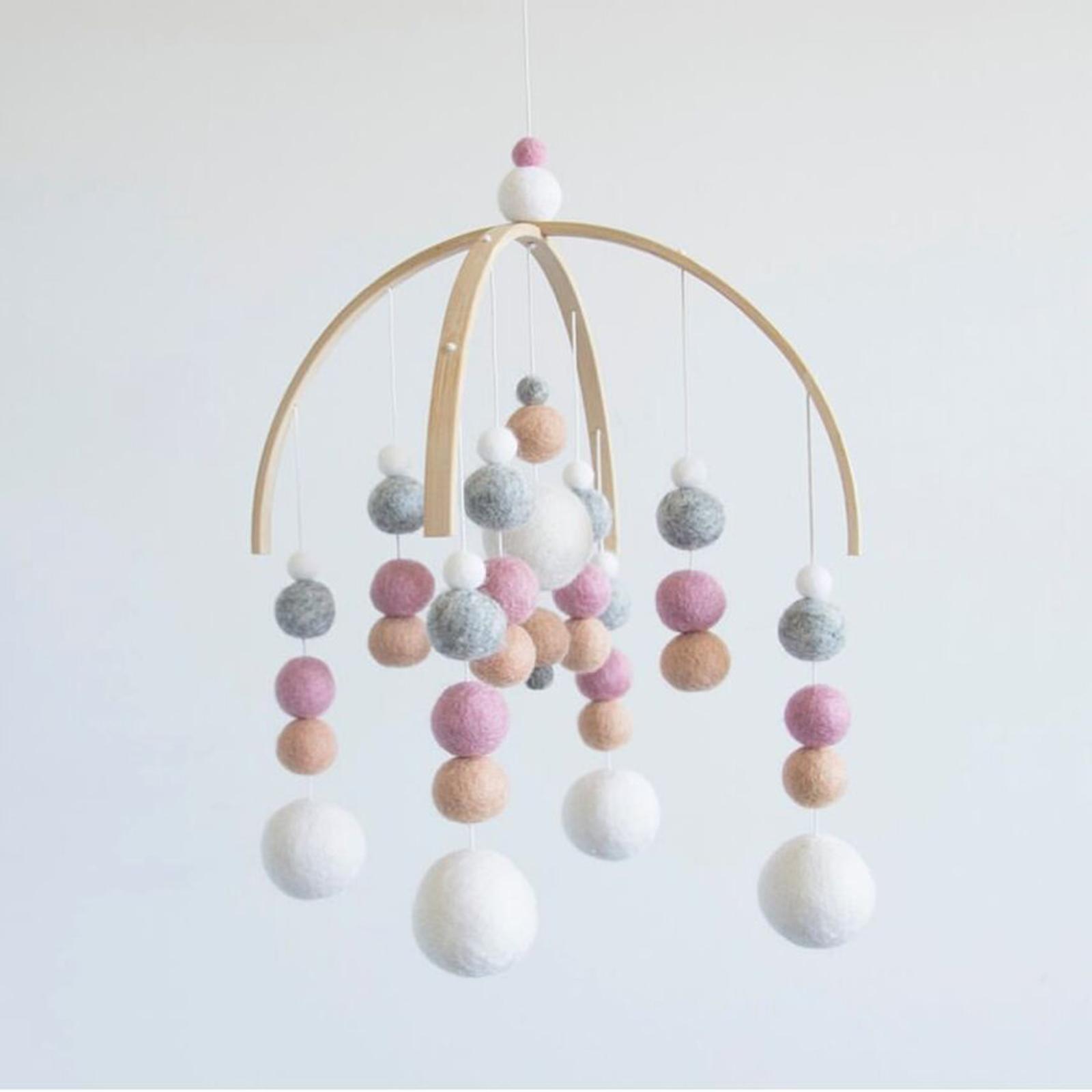 Baby Nursery Mobile - Wooden Mobile Hanging Frame Kit for
