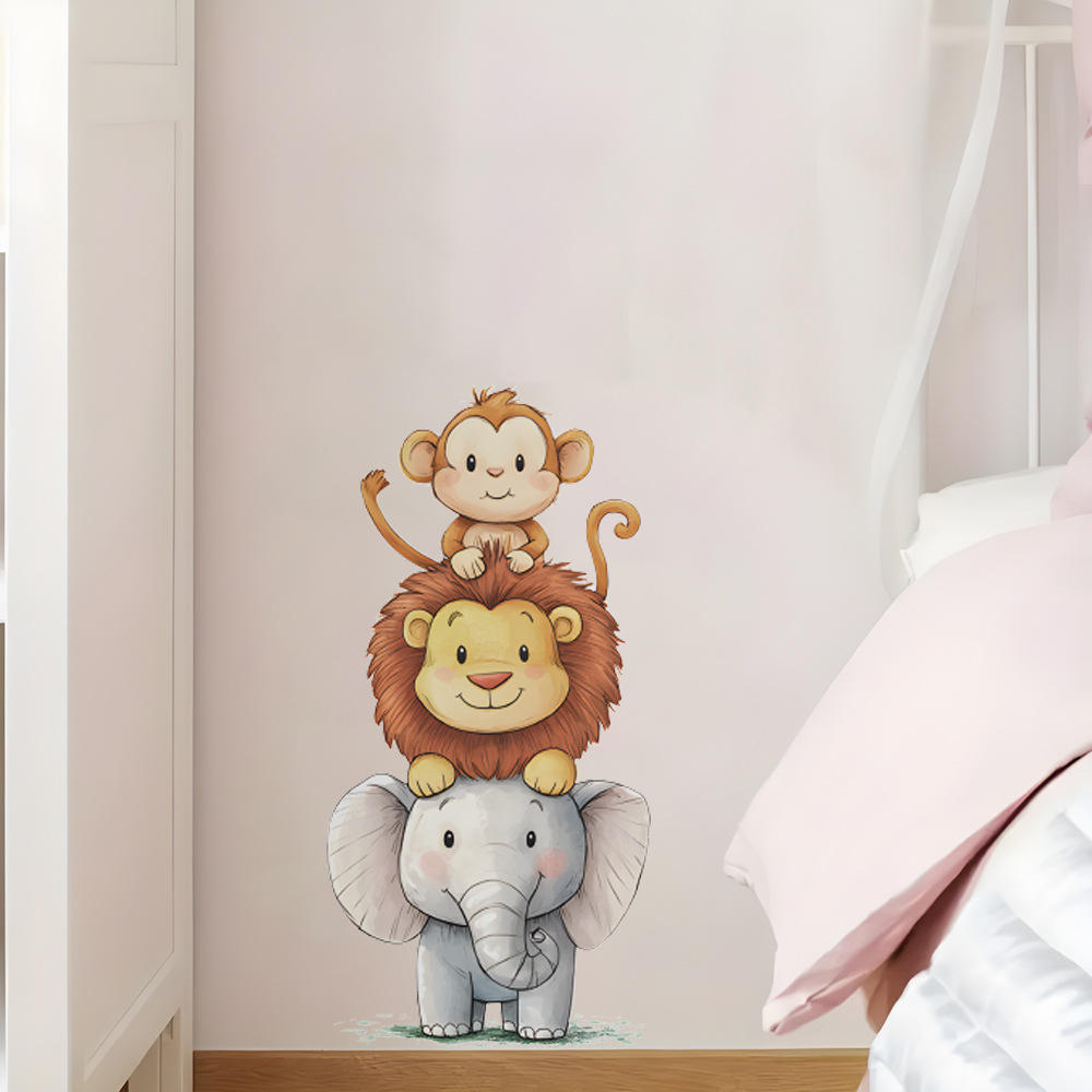 Baby Nursery Wall Stickers - Cute Forest Animals Wall Stickers for