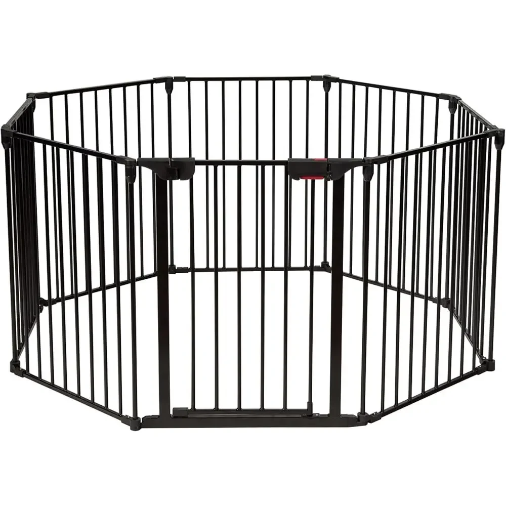 Baby Gate Extra Wide - 8-Panel Adjustable Extra Wide Baby and