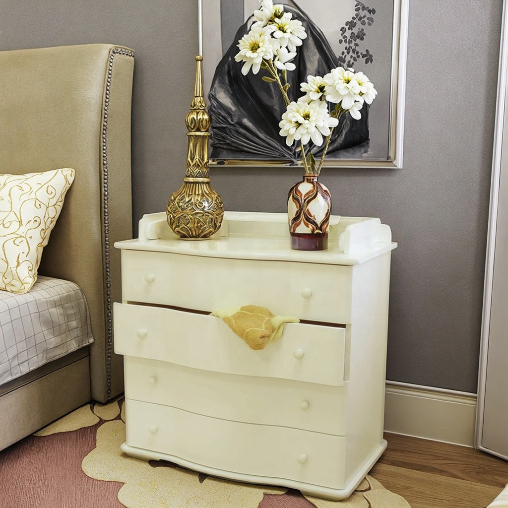 Baby Nursery Dresser - Modern Minimalist Solid Wood Multi-Drawer Nursery