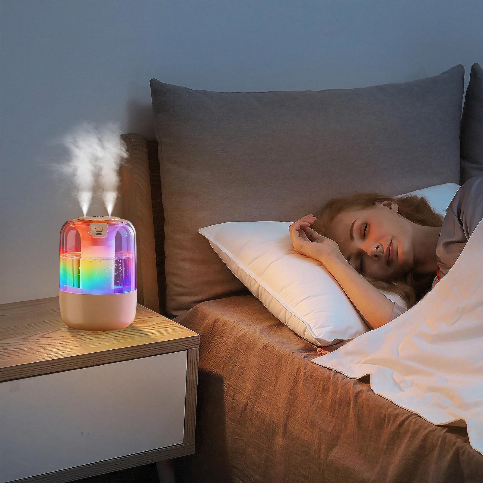 Baby Nursery Humidifier - Bedroom Humidifier With Night Light Quiet
