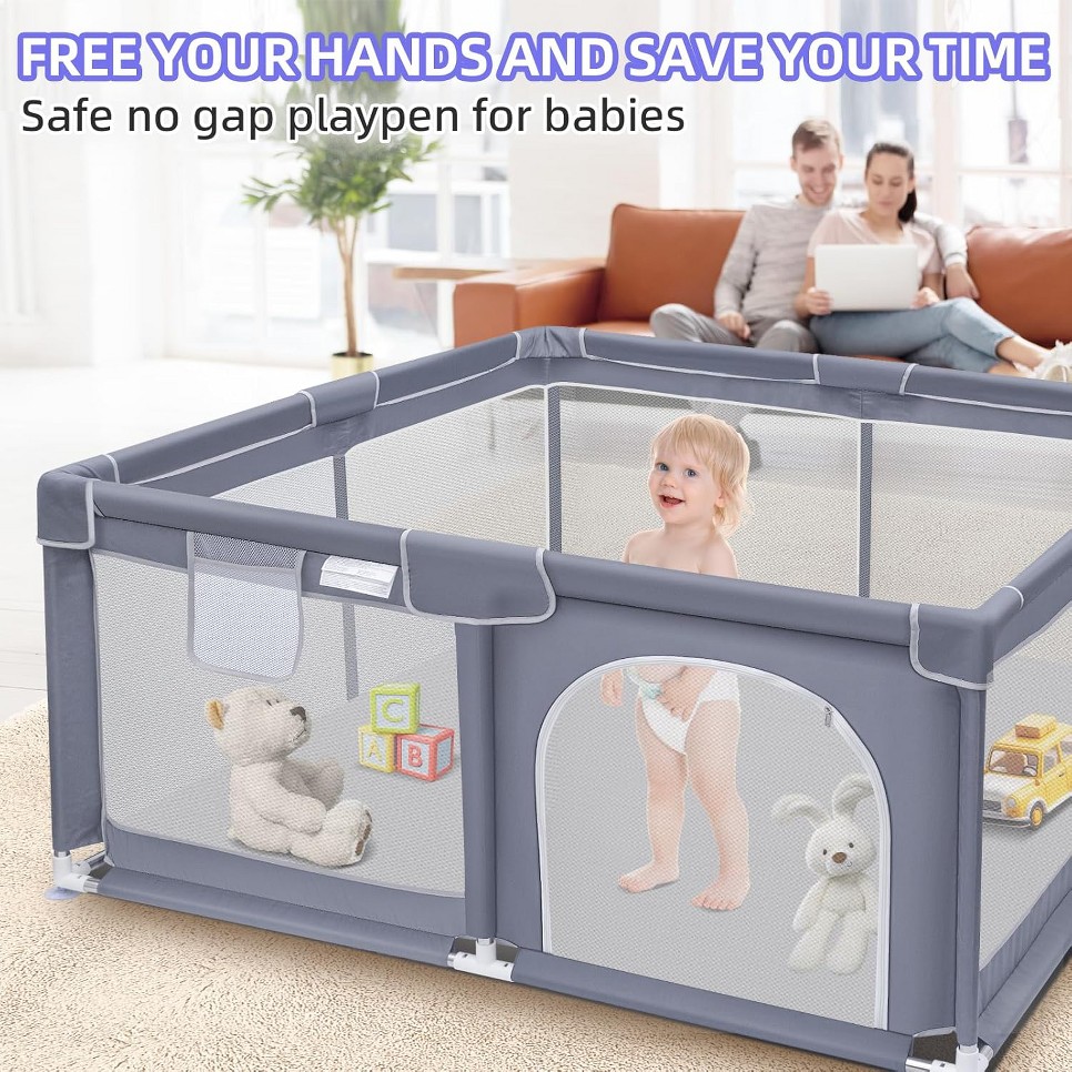 Baby Playpen, Extra Large Play - Baby Gate Extra Wide ulasan dan harga