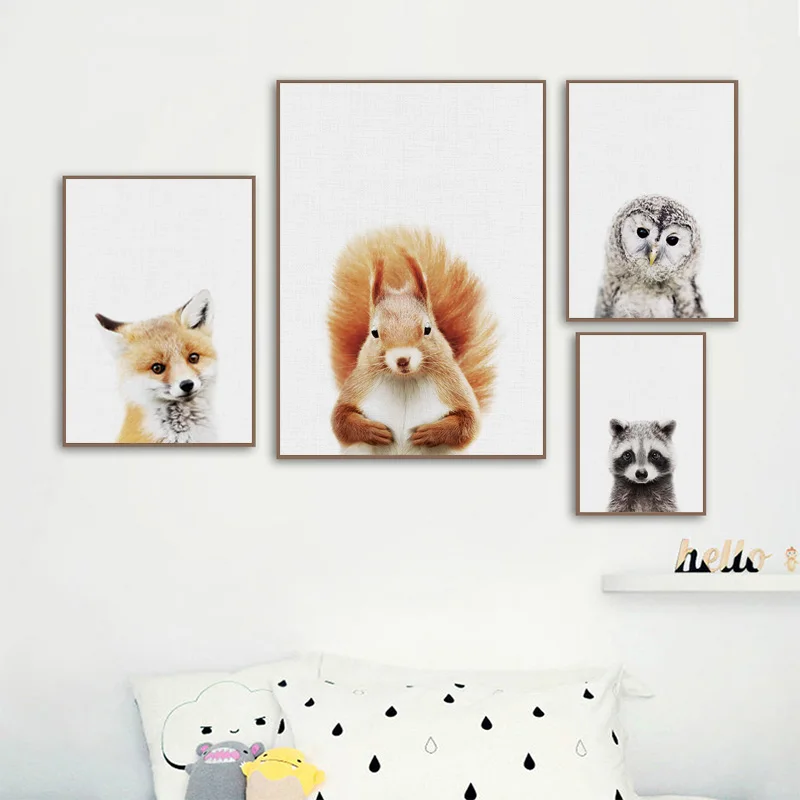 Baby Room Animal Wall Canvas P - Baby Nursery Elephant ulasan dan harga