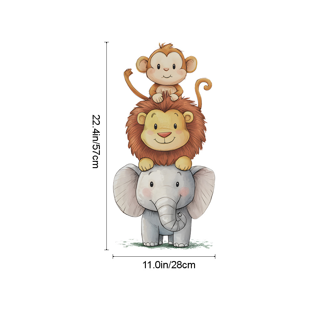 Cute Forest Animals Wall Stick - Baby Nursery Wall Stickers ulasan dan harga