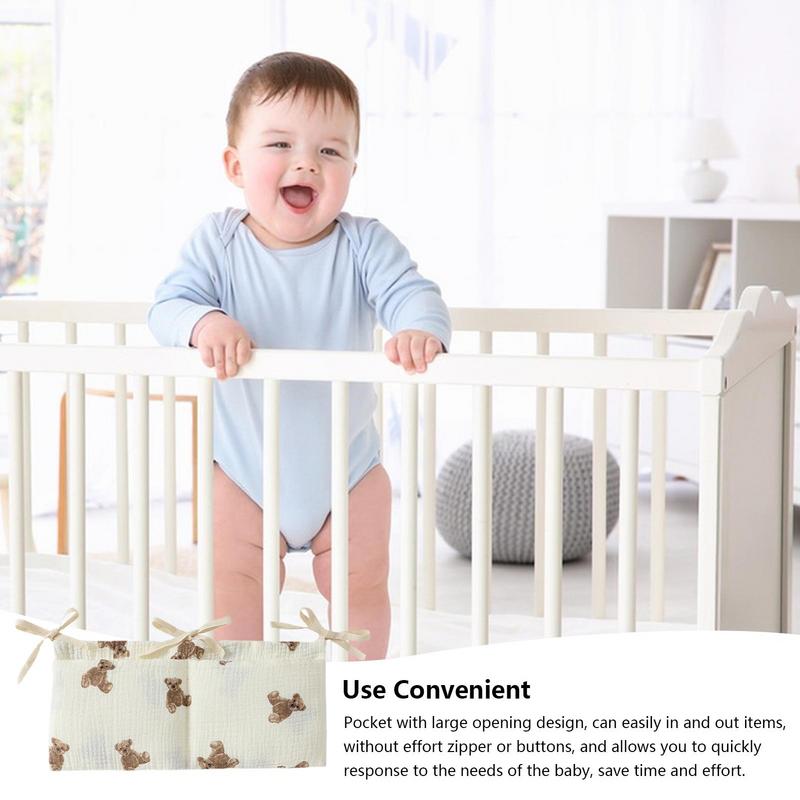 Baby Crib Organizer Cot Caddy  - Baby Nursery Animal Prints ulasan dan harga