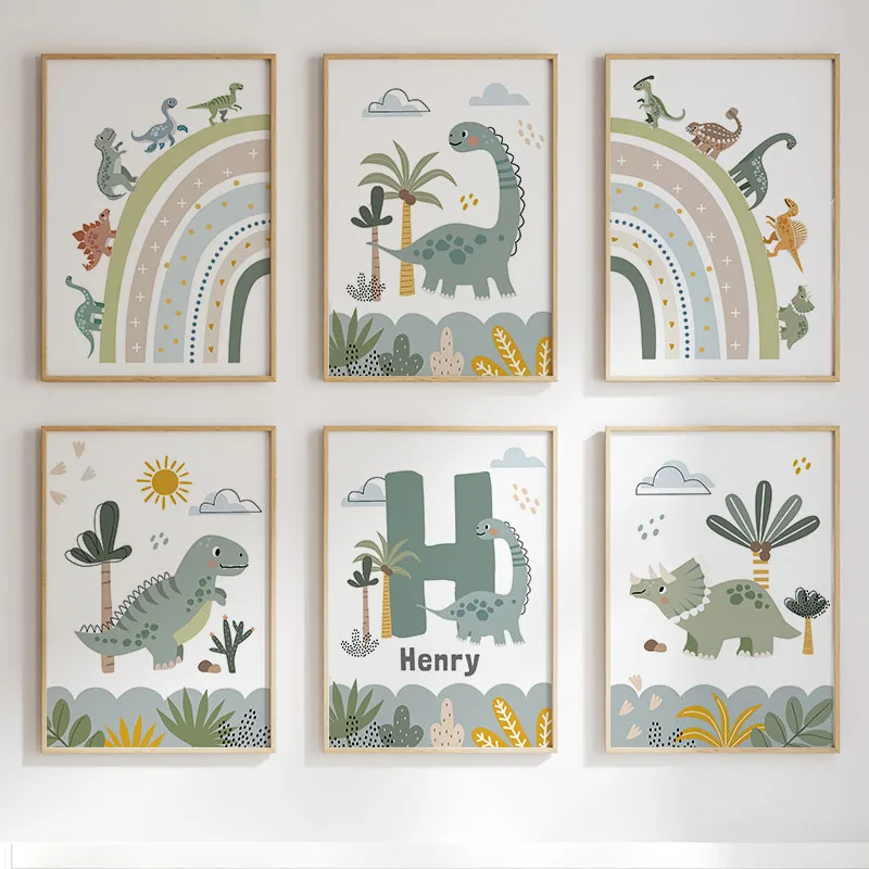 Cute Dinosaur T-Rex Brachiosau - Baby Nursery Wall Decor ulasan dan harga
