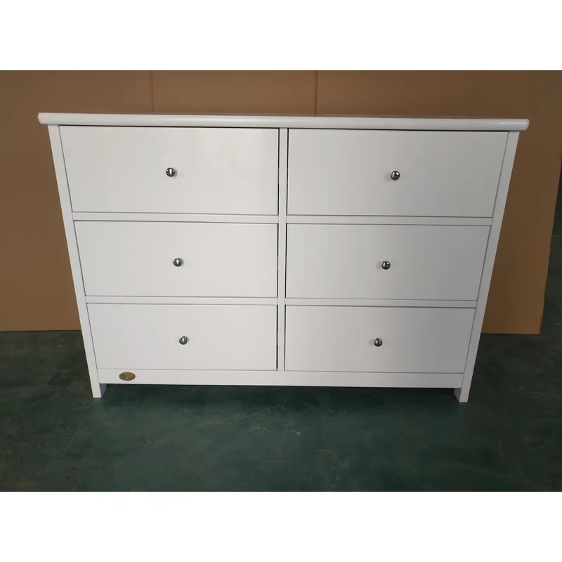 White Baby Storage Cabinet 6 D - Baby Nursery Dresser ulasan dan harga