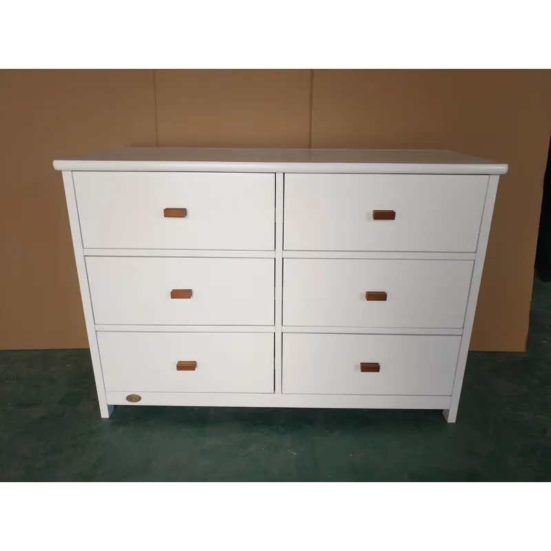 White Baby Storage Cabinet 6 D - Baby Nursery Dresser ulasan dan harga