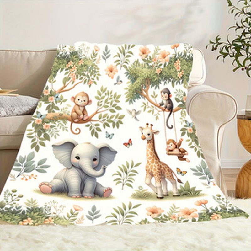 VIKAMA Watercolor Jungle Anima - Baby Nursery Animal Prints ulasan dan harga