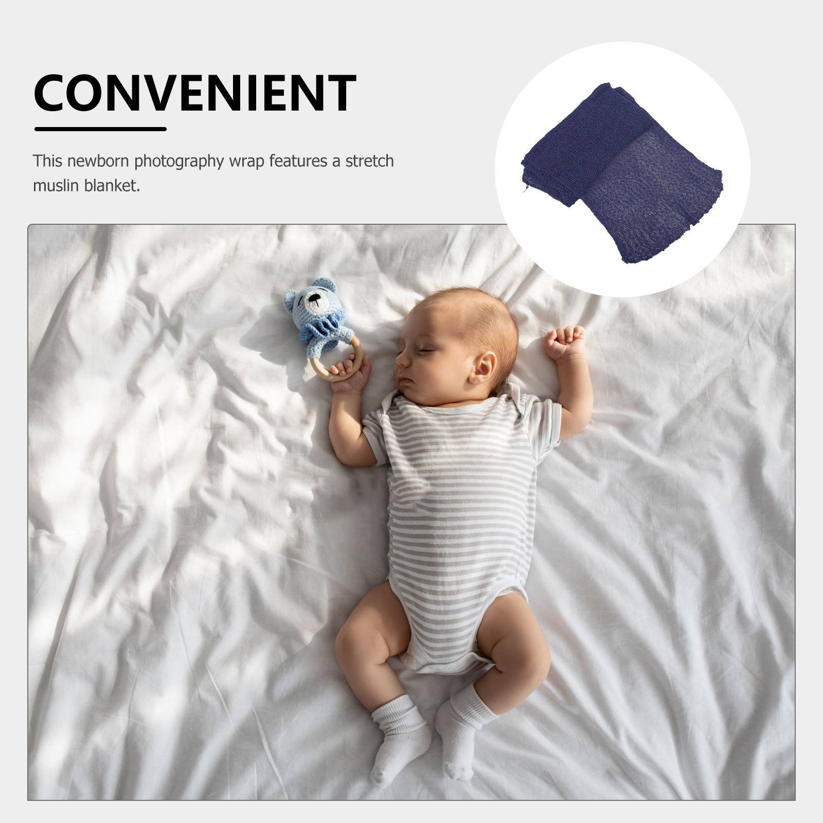 Newborn Photography Wrap Musli - Baby Wrap Stretchy ulasan dan harga