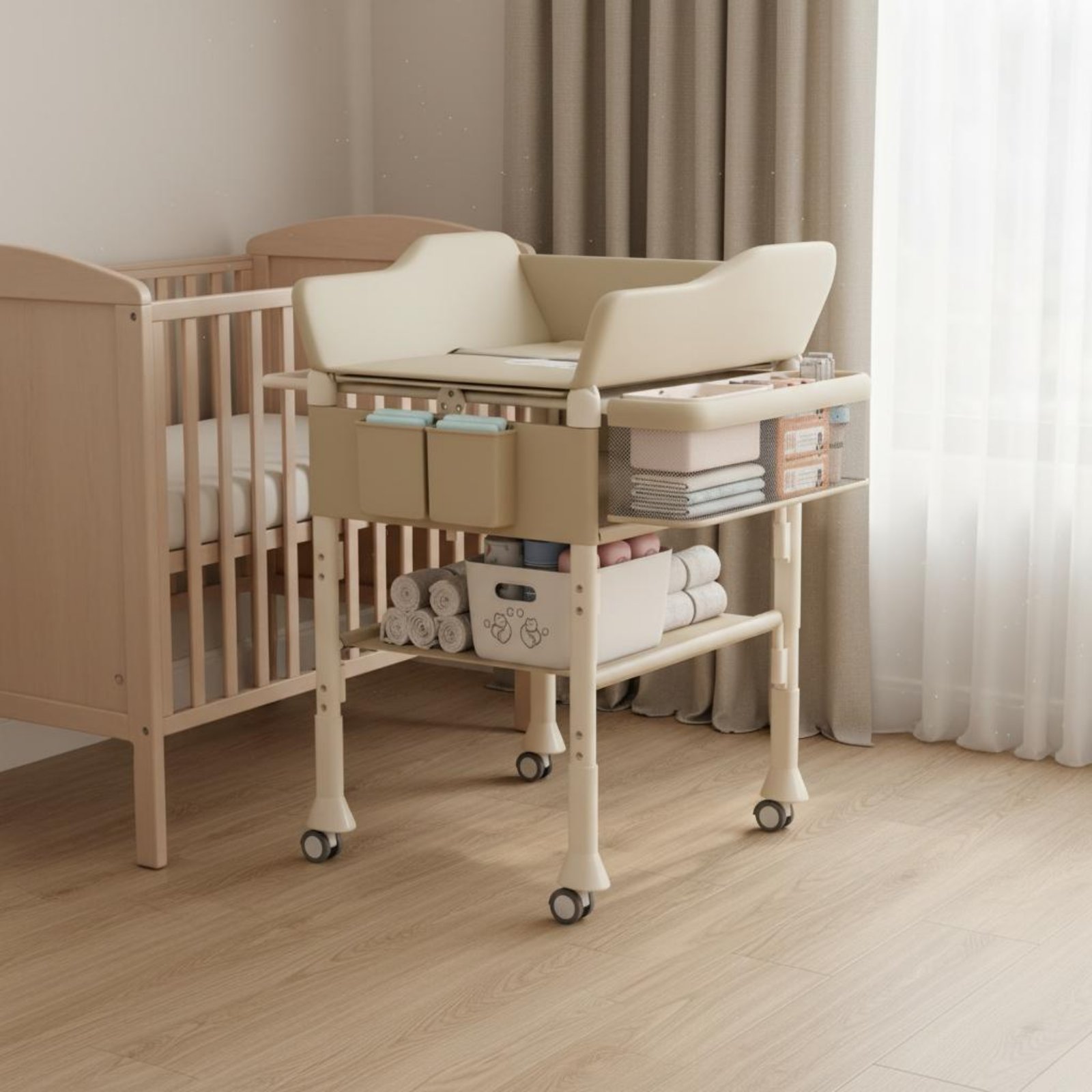 Baby Bath Changing Table Combo - Baby Nursery Furniture ulasan dan harga