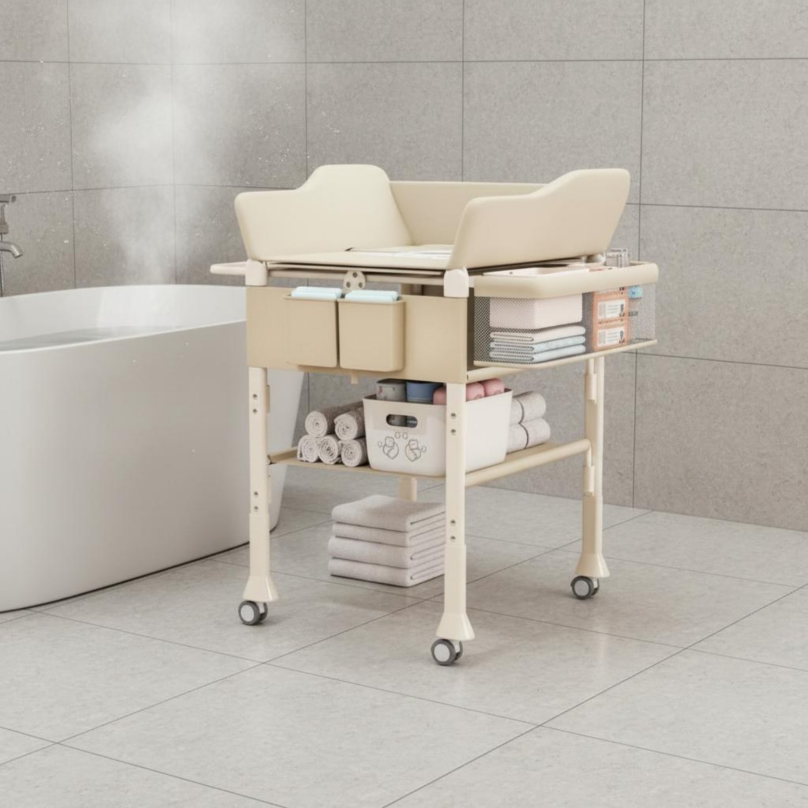 Baby Bath Changing Table Combo - Baby Nursery Furniture ulasan dan harga