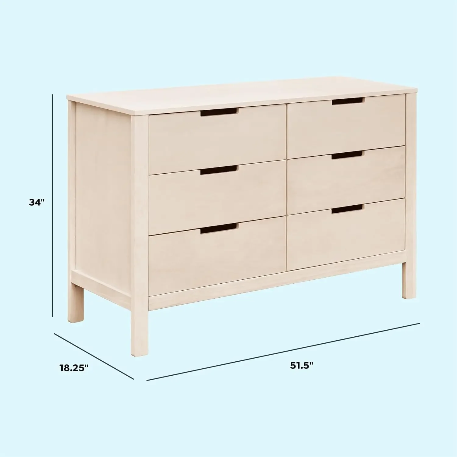 Double Chest of Drawers for Nu - Baby Nursery Dresser ulasan dan harga