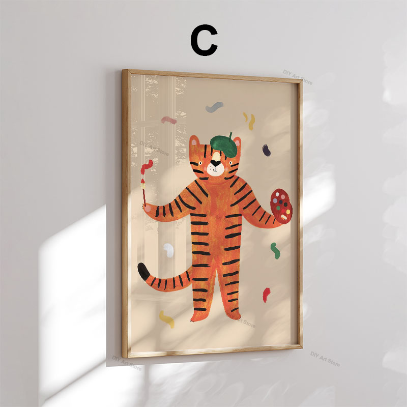 Funny Cartoon Animal Nursery W - Baby Nursery Animal Prints ulasan dan harga