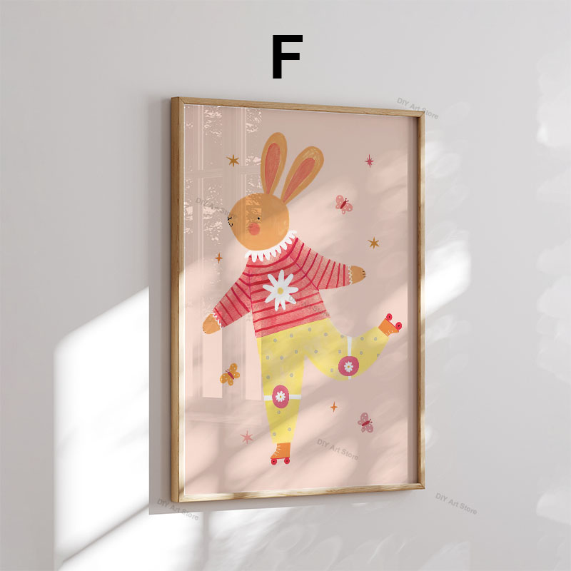 Funny Cartoon Animal Nursery W - Baby Nursery Animal Prints ulasan dan harga