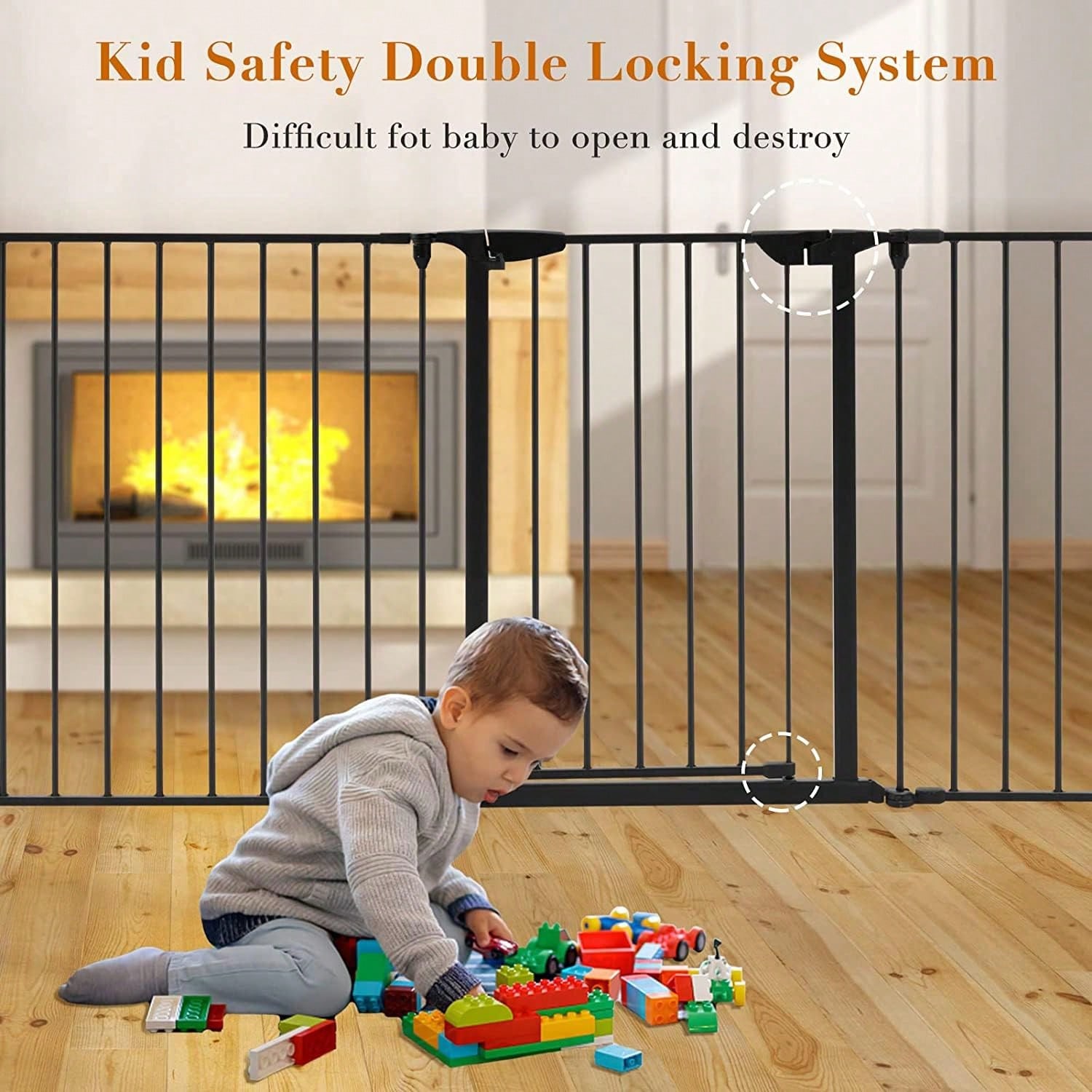 Extra Wide Black Baby Gate Wit - Baby Gate Extra Wide ulasan dan harga