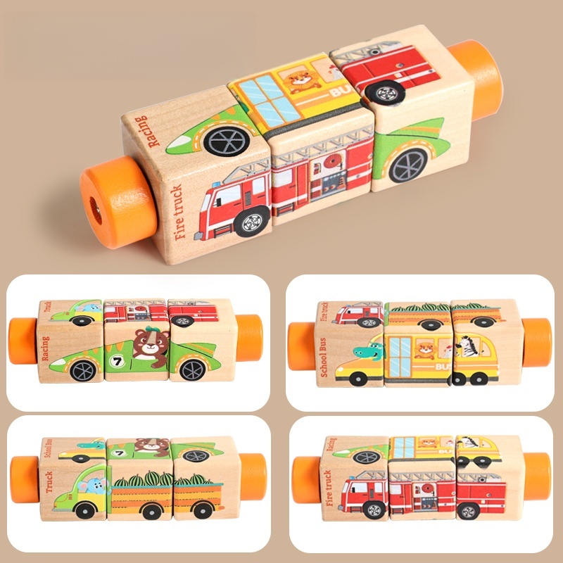 Baby Wooden Rotating Jigsaw Pu - Baby Nursery Mobile ulasan dan harga