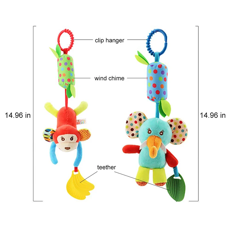 Baby Crib Hanging Rattles Toys - Baby Nursery Mobile ulasan dan harga