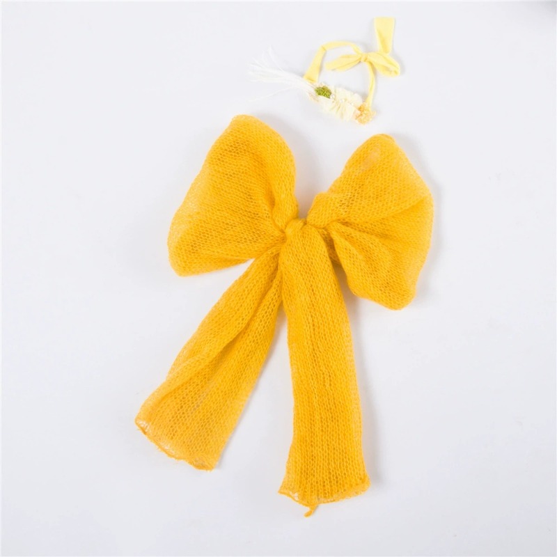 2pcs Butterfly Bowknot Pose Be - Baby Wrap Stretchy ulasan dan harga