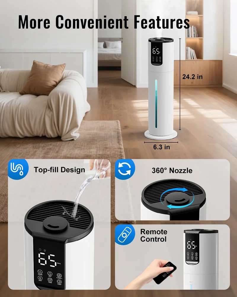 Ultra-Quiet Floor Ultrasonic H - Baby Nursery Humidifier ulasan dan harga