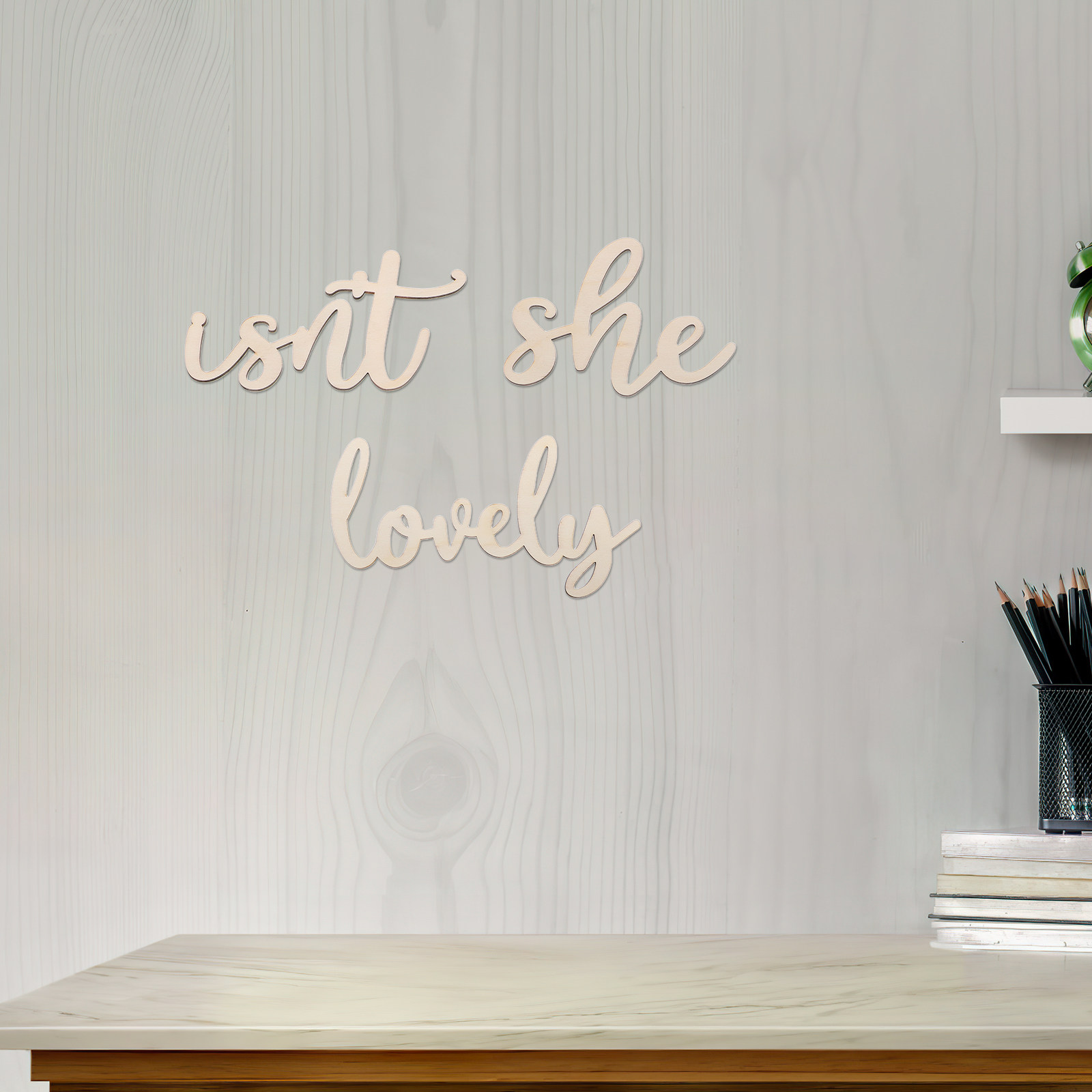 Wood Sign Wooden Wall Sticker  - Baby Nursery Wall Stickers ulasan dan harga