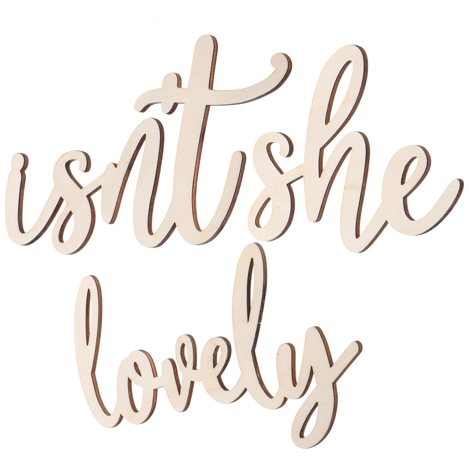 Wood Sign Wooden Wall Sticker  - Baby Nursery Wall Stickers ulasan dan harga