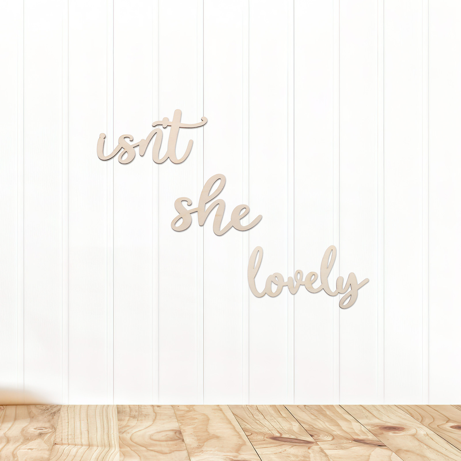 Wood Sign Wooden Wall Sticker  - Baby Nursery Wall Stickers ulasan dan harga