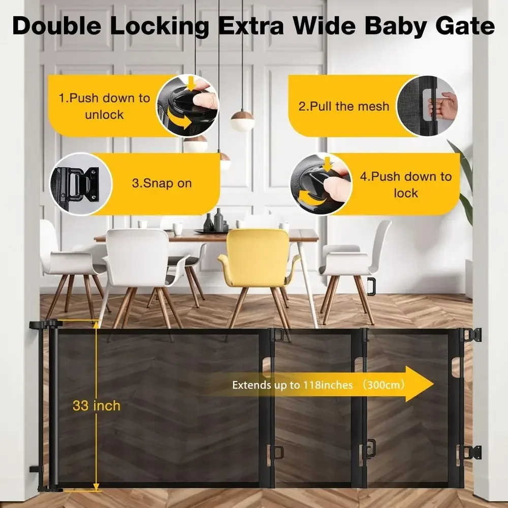 Retractable Extra Wide 118 Inc - Baby Gate Extra Wide ulasan dan harga