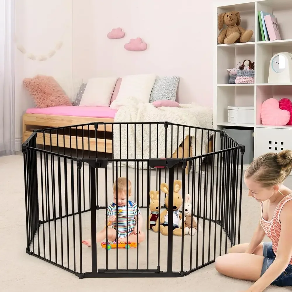 8-Panel Adjustable Extra Wide  - Baby Gate Extra Wide ulasan dan harga