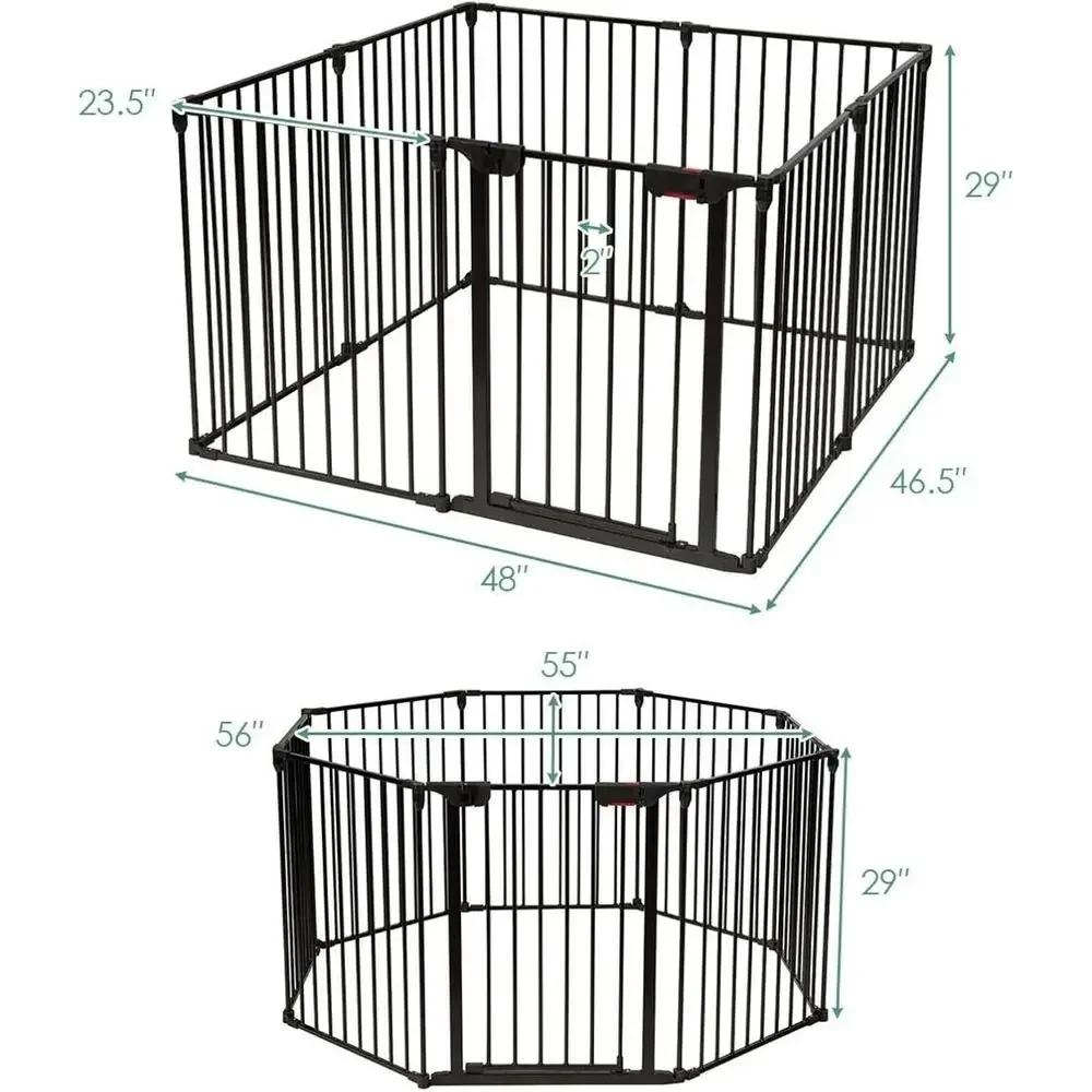 8-Panel Adjustable Extra Wide  - Baby Gate Extra Wide ulasan dan harga