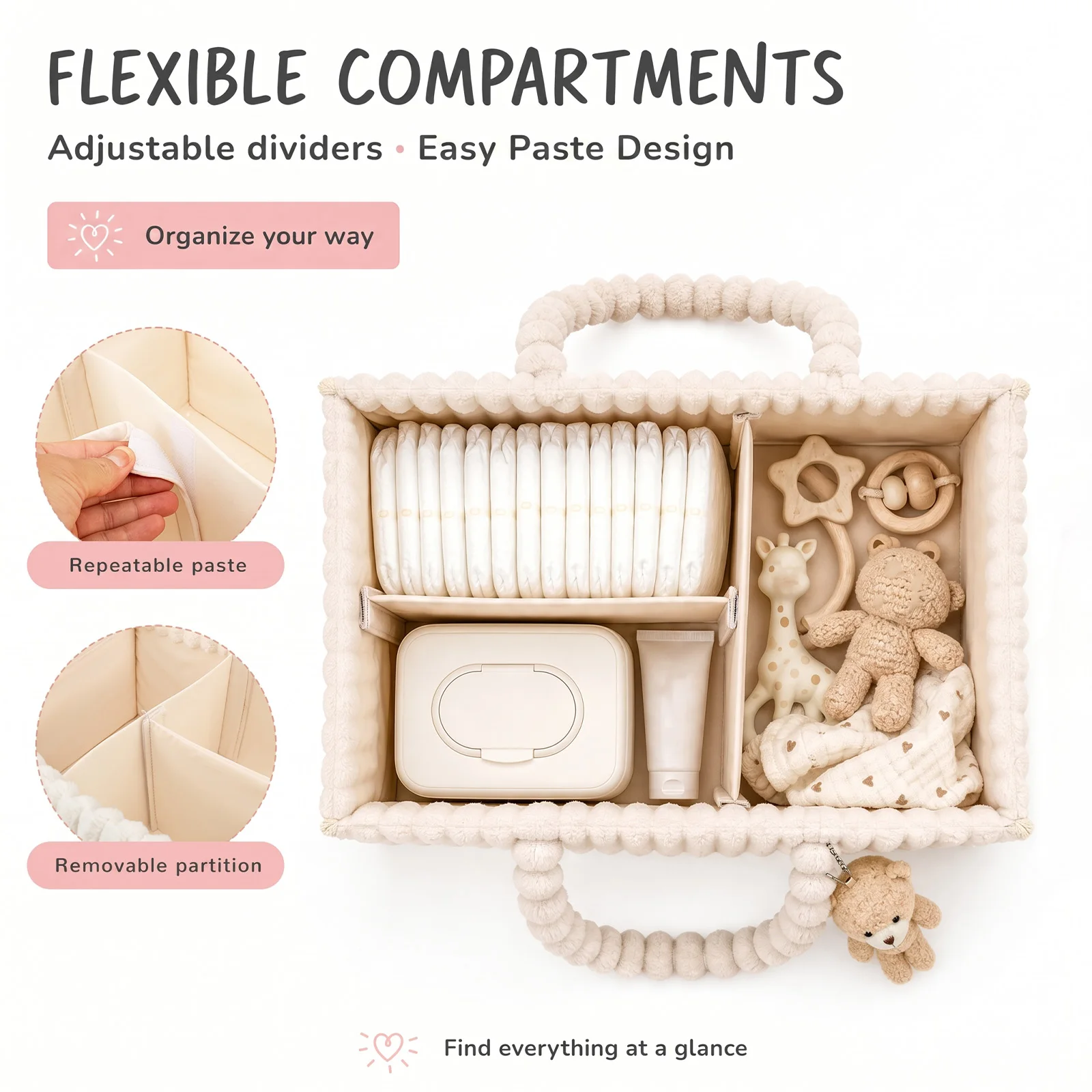 Baby Diaper Caddy Organizer Co - Diaper Caddy Organizer ulasan dan harga