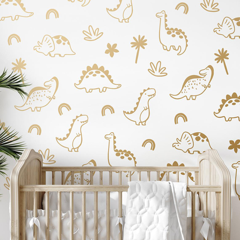 Geometric Dinosaur Tree Rainbo - Baby Nursery Furniture ulasan dan harga