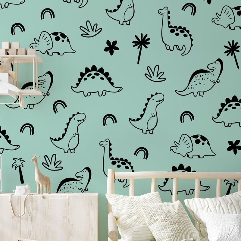 Geometric Dinosaur Tree Rainbo - Baby Nursery Furniture ulasan dan harga