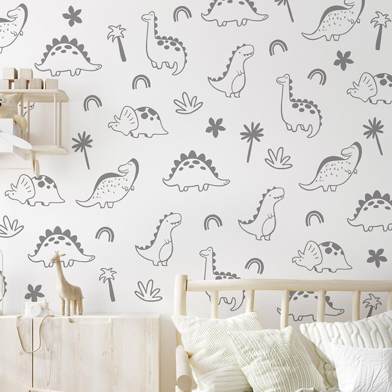 Geometric Dinosaur Tree Rainbo - Baby Nursery Furniture ulasan dan harga