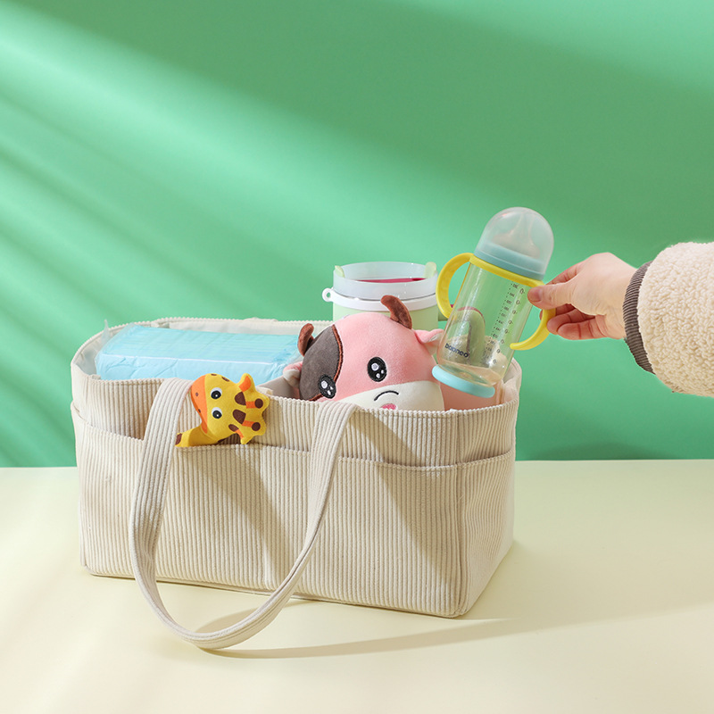 New Corduroy Diaper Caddy Orga - Diaper Caddy Organizer ulasan dan harga