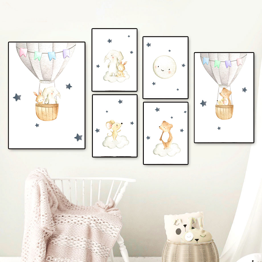 Elephant Rabbit Bear Balloon M - Baby Nursery Elephant ulasan dan harga