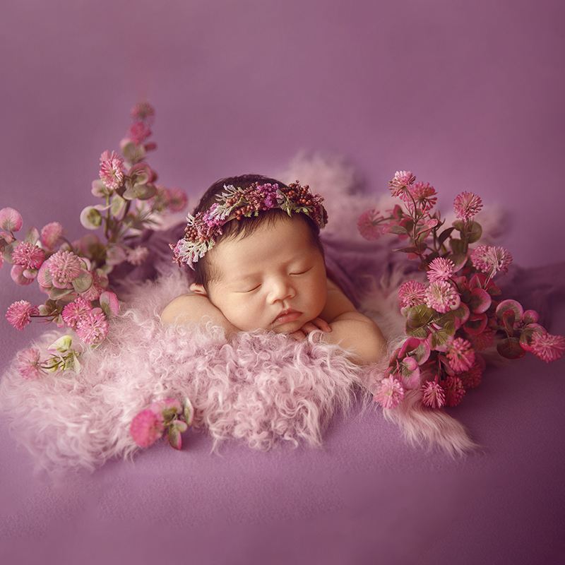 Purple Tones Newborn Photograp - Baby Wrap Stretchy ulasan dan harga