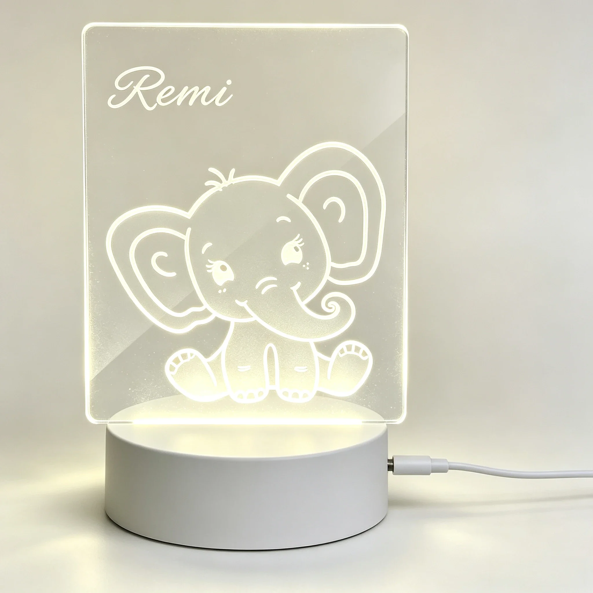 Custom Name Cute Baby Elephant - Baby Nursery Elephant ulasan dan harga