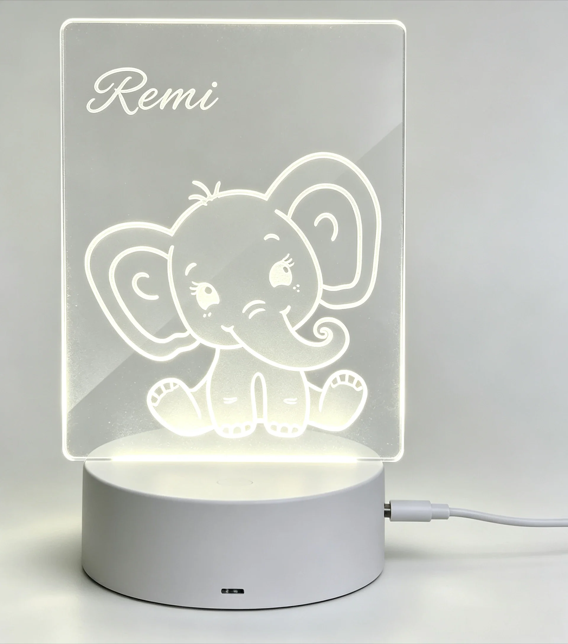 Custom Name Cute Baby Elephant - Baby Nursery Elephant ulasan dan harga