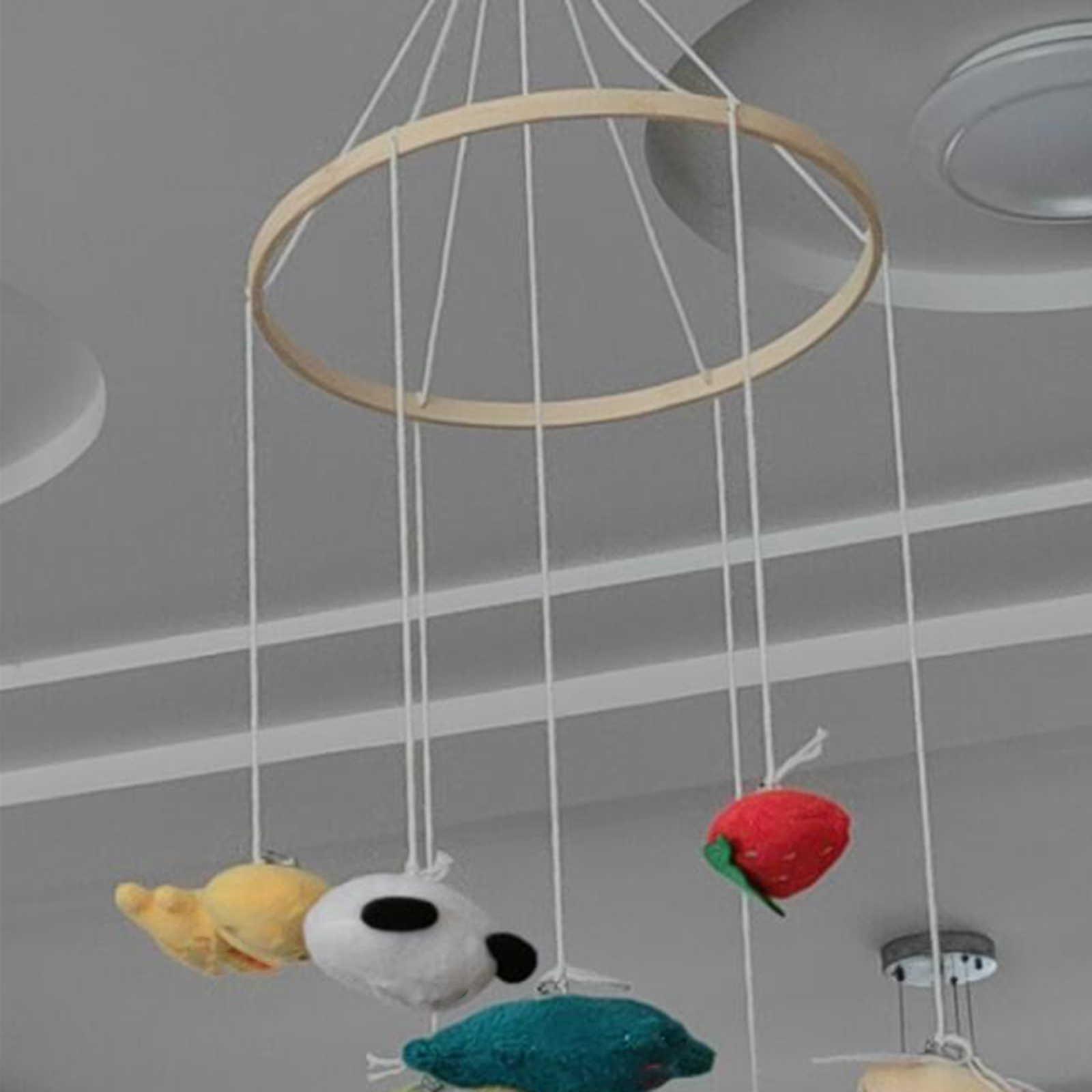 Bamboo Mobile Frame Hanging Cr - Baby Nursery Mobile ulasan dan harga