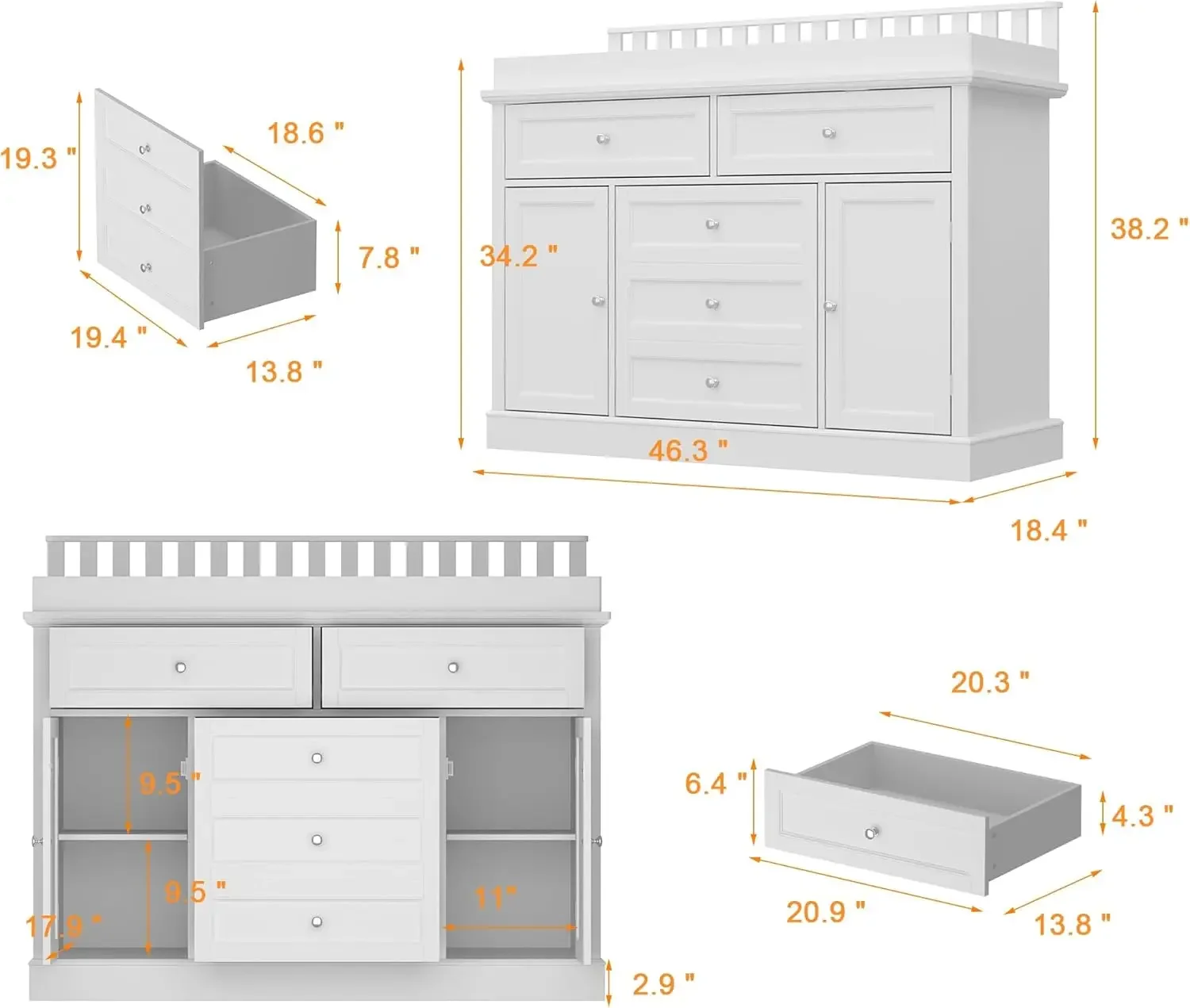 46 Baby Dresser with Changing  - Baby Nursery Dresser ulasan dan harga