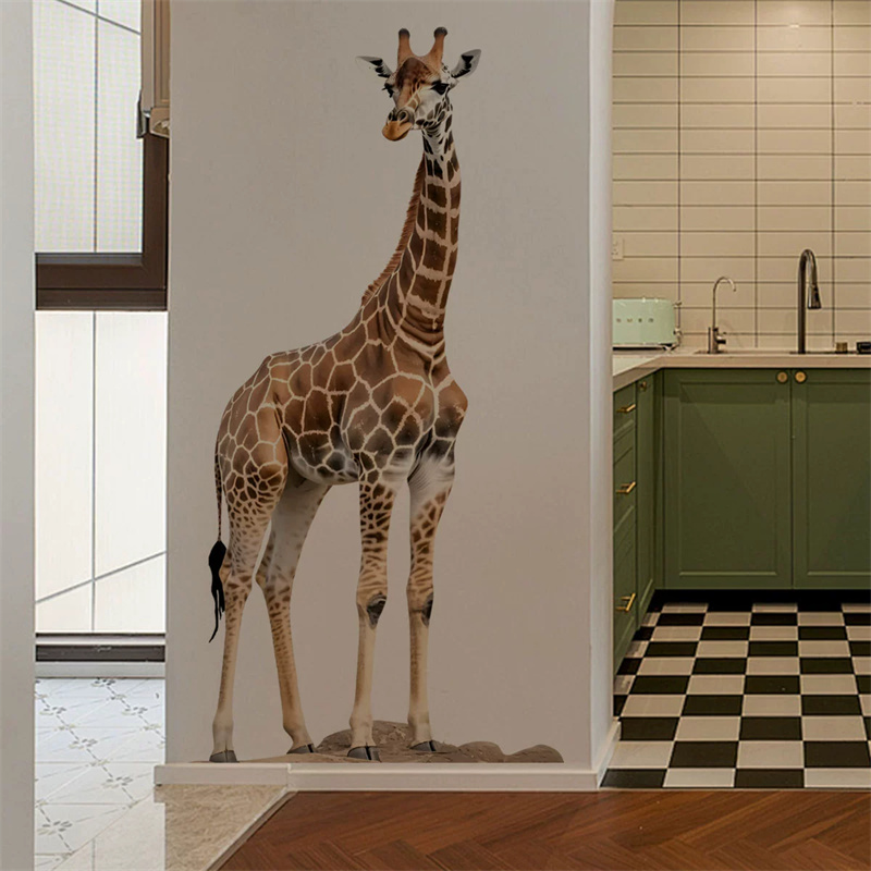 Large Safari Animals Giraffe S - Baby Nursery Wall Stickers ulasan dan harga